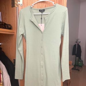 Fitted button-down dress